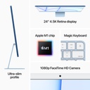 iMac (4.5K Retina, 24-inch, 2021): M1 chip with 8-core CPU and 8-core, Blue