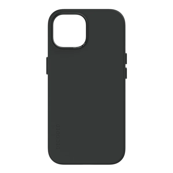 Decoded Silicone Backcover with MagSafe for iPhone 15/14/13 - Charcoal