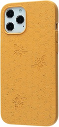 [10295] Pela Compostable Eco-Friendly Protective Case for iPhone 12 Pro Max - Yellow Honey Bee