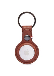 [D21ATKC1CBN] Decoded Leather Keychain for Airtag - Brown