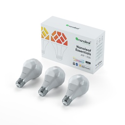 [NL45-0800WT120E26-3PK] Nanoleaf Essentials - A19 Smart Bulbs (3 Pack)
